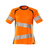 Mascot Damen Accelerate Safe Warnschutz T-Shirt – orange/schwarzblau