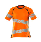 Mascot Damen Accelerate Safe Warnschutz T-Shirt – orange/dunkelanthrazit