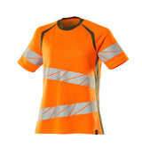 Mascot Damen Accelerate Safe Warnschutz T-Shirt – orange/moosgrün