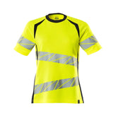 Mascot Damen Accelerate Safe Warnschutz T-Shirt – gelb/schwarzblau