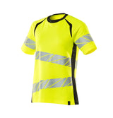 Mascot Damen Accelerate Safe Warnschutz T-Shirt – gelb/schwarz