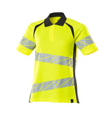 Mascot Damen Accelerate Safe Warnschutz Polo-Shirt – gelb/schwarzblau
