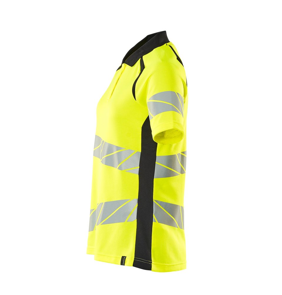 Mascot Damen Accelerate Safe Warnschutz Polo-Shirt – gelb/schwarzblau