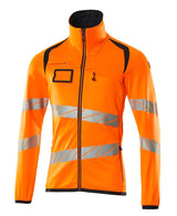 Mascot Accelerate Safe Warnschutz Fleecejacke – orange/schwarzblau