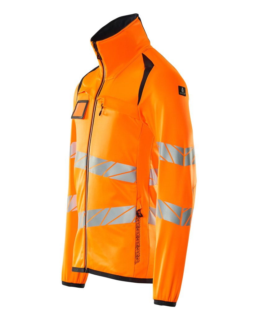 Mascot Accelerate Safe Warnschutz Fleecejacke – orange/schwarzblau
