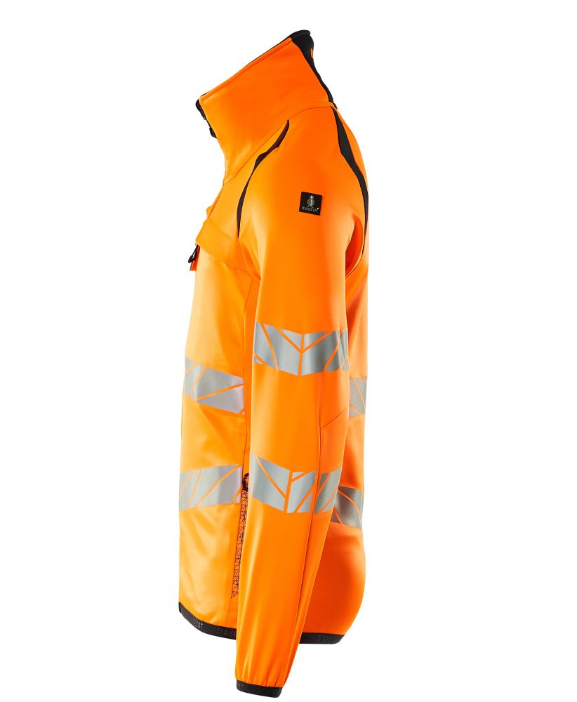 Mascot Accelerate Safe Warnschutz Fleecejacke – orange/schwarzblau