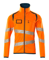 Mascot Accelerate Safe Warnschutz Fleecejacke – orange/dunkelpetroleum