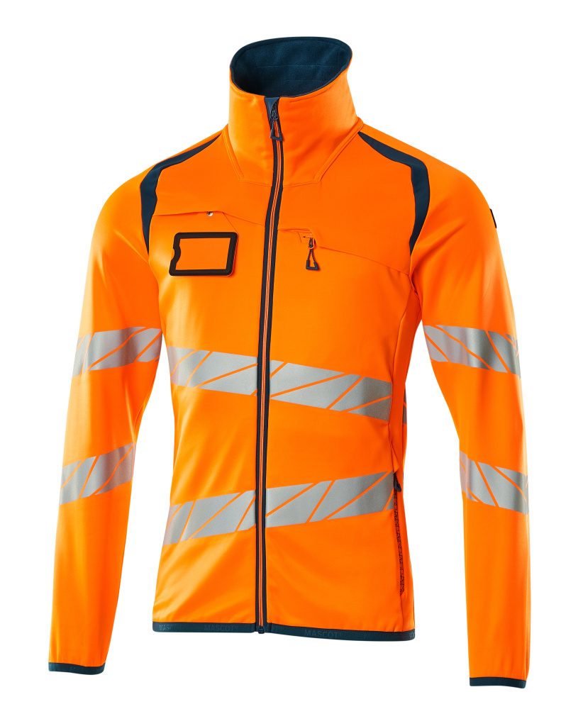 Mascot Accelerate Safe Warnschutz Fleecejacke – orange/dunkelpetroleum