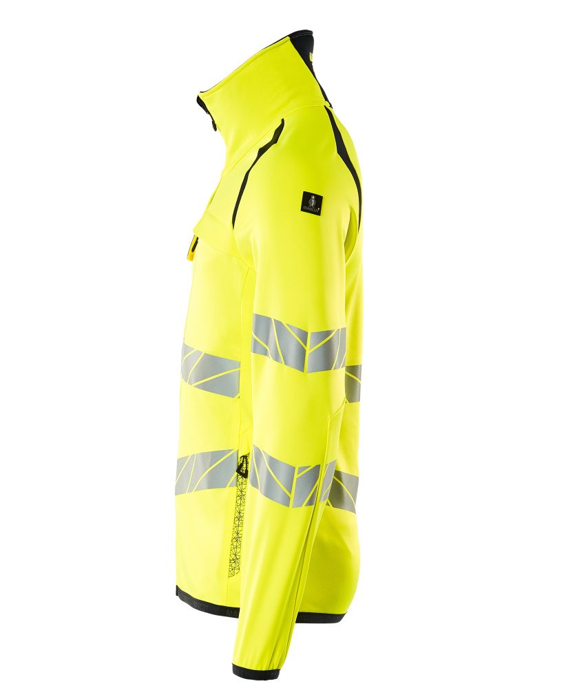 Mascot Accelerate Safe Warnschutz Fleecejacke – gelb/schwarzblau