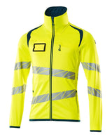 Mascot Accelerate Safe Warnschutz Fleecejacke – gelb/dunkelpetroleum
