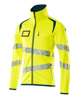 Mascot Accelerate Safe Warnschutz Fleecejacke – gelb/dunkelpetroleum