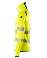 Mascot Accelerate Safe Warnschutz Fleecejacke – gelb/dunkelpetroleum