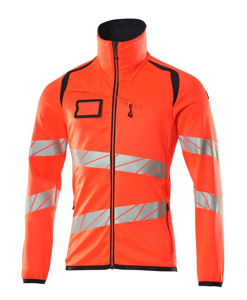 Mascot Accelerate Safe Warnschutz Fleecejacke – rot/schwarzblau