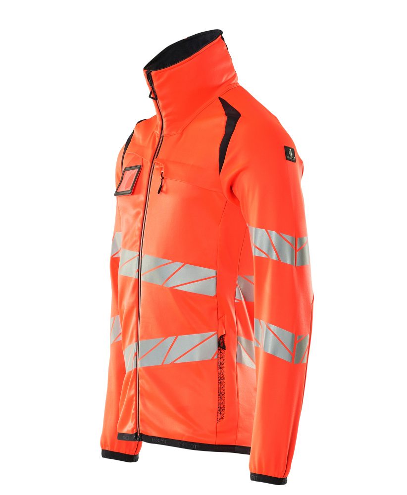 Mascot Accelerate Safe Warnschutz Fleecejacke – rot/schwarzblau