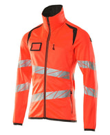 Mascot Accelerate Safe Warnschutz Fleecejacke – rot/dunkelanthrazit