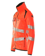 Mascot Accelerate Safe Warnschutz Fleecejacke – rot/dunkelanthrazit