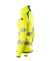 Mascot Damen Accelerate Safe Warn-Fleecejacke – gelb/dunkelpetroleum