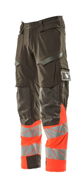 Mascot Accelerate Safe Warnschutz Bundhose Kl.1 19179-511 – dunkelanthrazit/rot