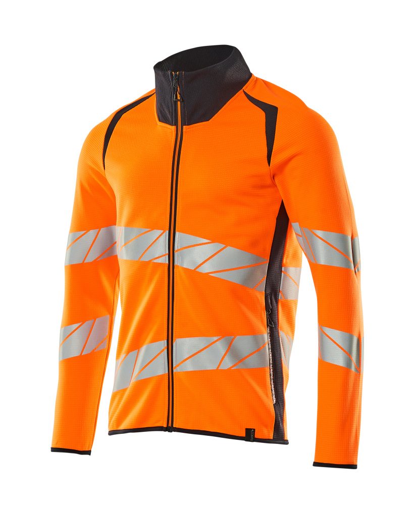 Mascot Accelerate Safe Warnschutz Sweatjacke – orange/schwarzblau