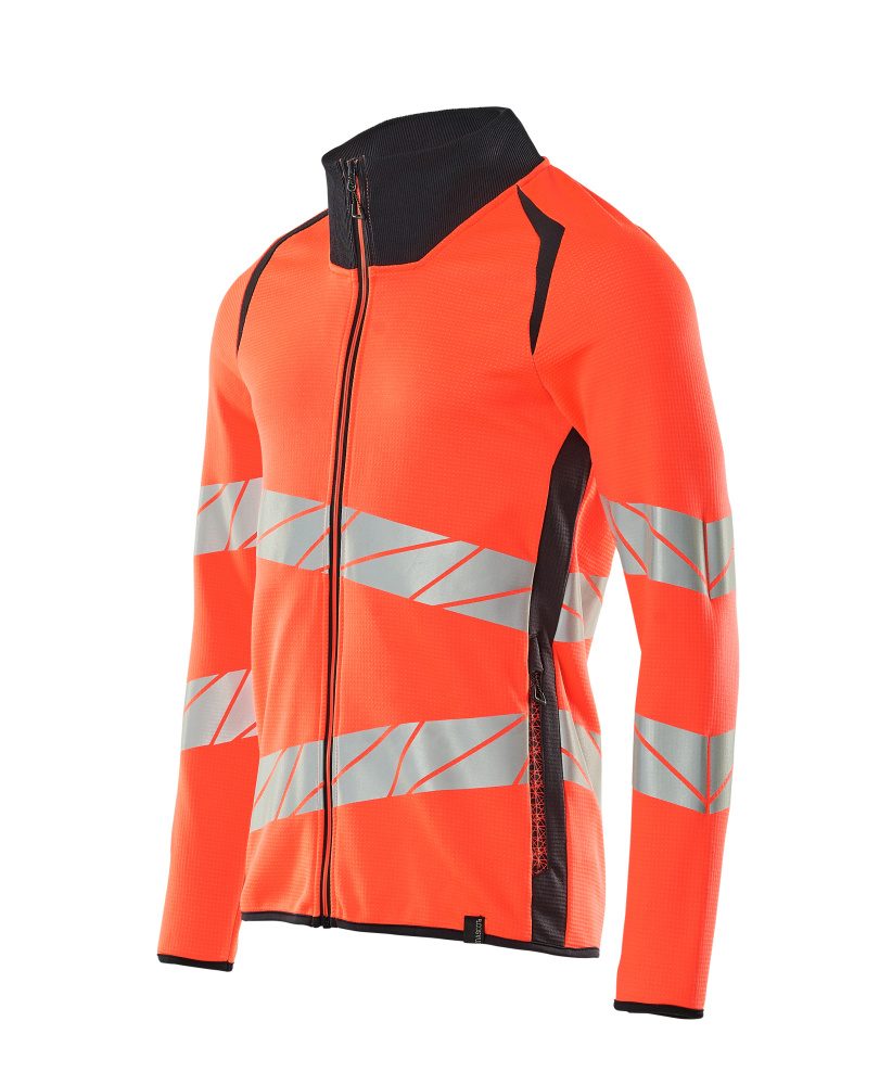 Mascot Accelerate Safe Warnschutz Sweatjacke – rot/schwarzblau