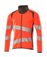 Mascot Accelerate Safe Warnschutz Sweatjacke – rot/dunkelanthrazit