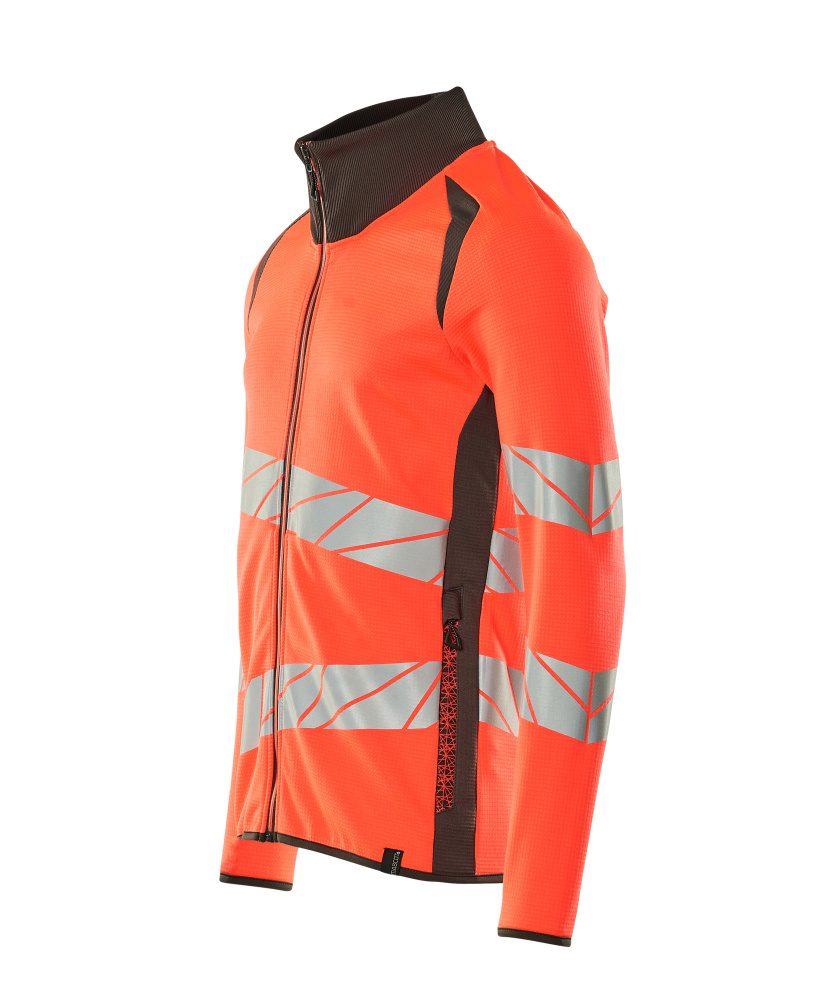 Mascot Accelerate Safe Warnschutz Sweatjacke – rot/dunkelanthrazit