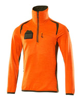 Mascot Accelerate Safe Fleecepullover – orange/moosgrün