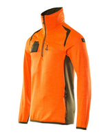 Mascot Accelerate Safe Fleecepullover – orange/moosgrün