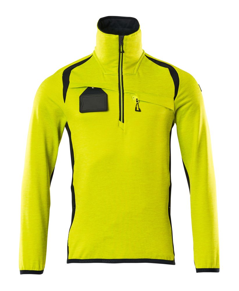 Mascot Accelerate Safe Fleecepullover – gelb/schwarzblau
