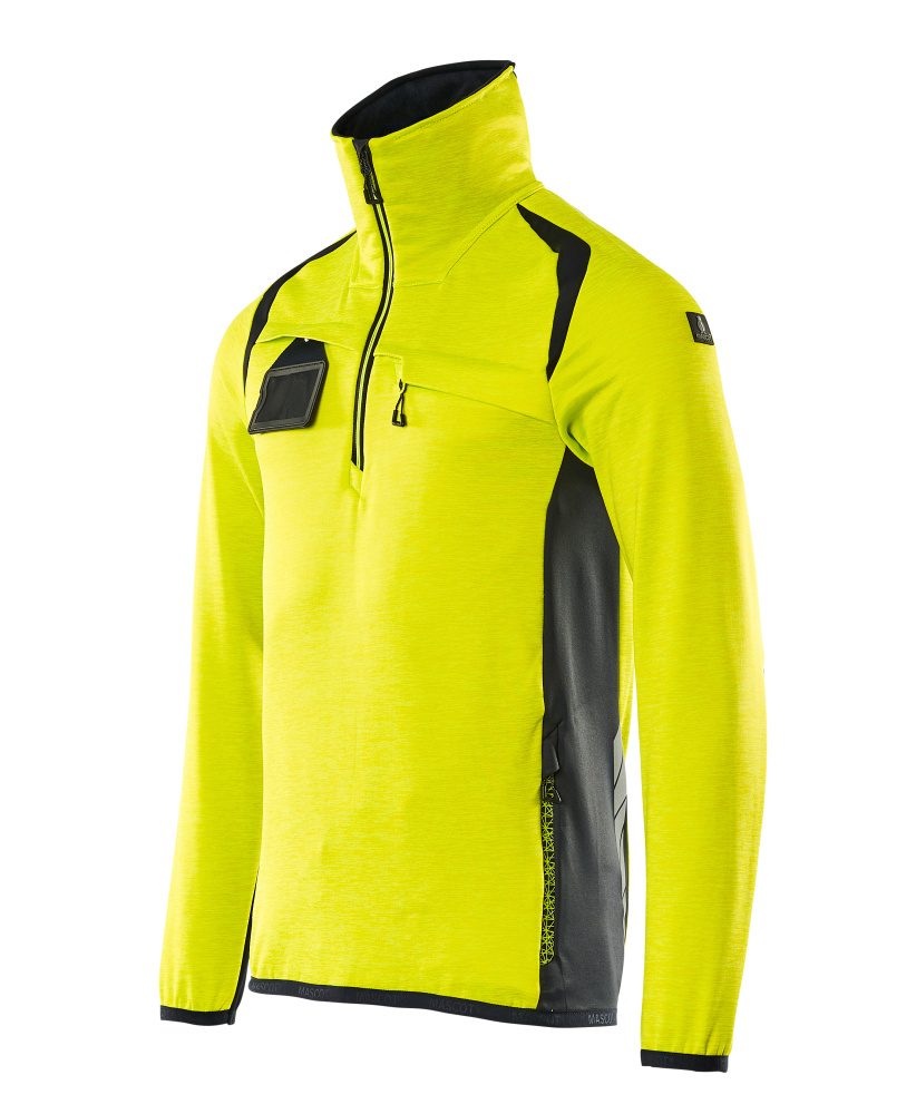 Mascot Accelerate Safe Fleecepullover – gelb/schwarzblau