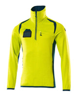 Mascot Accelerate Safe Fleecepullover – gelb/dunkelpetroleum