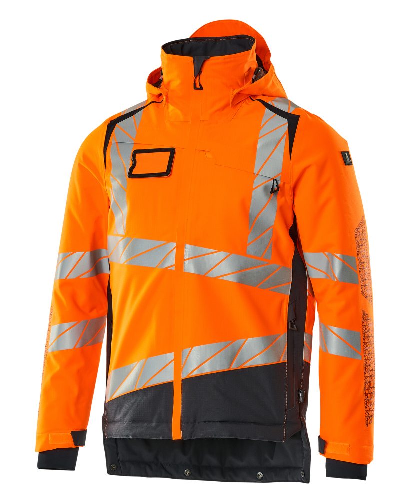 Mascot Accelerate Safe Warn-Winterjacke zweifarbig – orange/schwarzblau