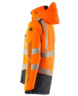 Mascot Accelerate Safe Warn-Winterjacke zweifarbig – orange/schwarzblau