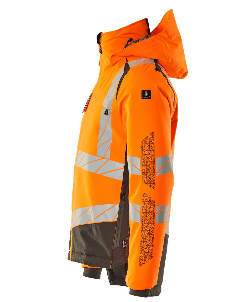 Mascot Accelerate Safe Warn-Winterjacke zweifarbig – orange/dunkelanthrazit
