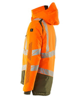 Mascot Accelerate Safe Warn-Winterjacke zweifarbig – orange/moosgrün