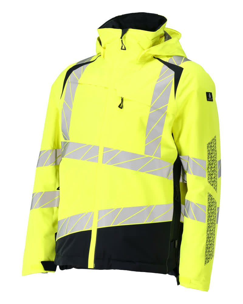 Mascot Accelerate Safe Warn-Winterjacke zweifarbig – gelb/schwarzblau
