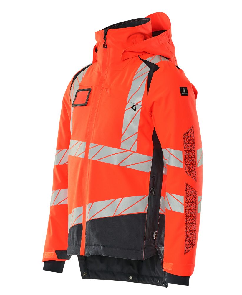 Mascot Accelerate Safe Warn-Winterjacke zweifarbig – rot/schwarzblau