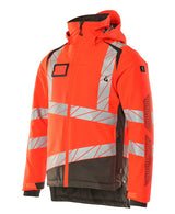 Mascot Accelerate Safe Warn-Winterjacke zweifarbig – rot/dunkelanthrazit