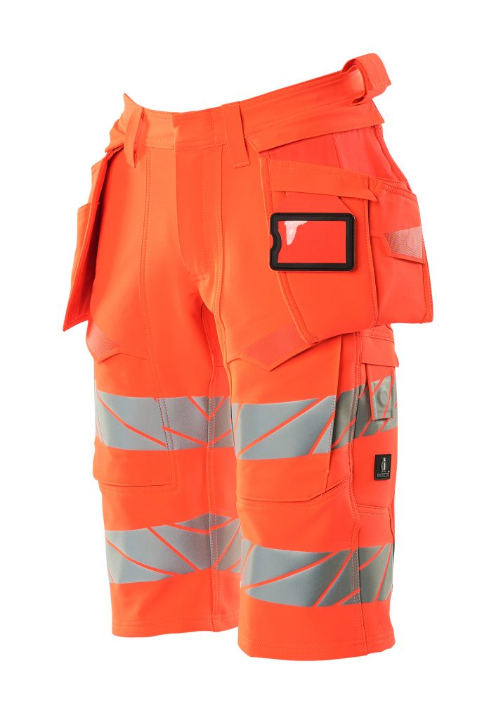 Mascot Accelerate Safe Warn-Handwerkershorts – rot