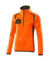 Mascot Damen Accelerate Safe Fleecepullover – orange/moosgrün