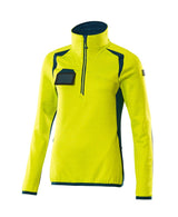 Mascot Damen Accelerate Safe Fleecepullover – gelb/dunkelpetroleum