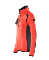 Mascot Damen Accelerate Safe Fleecepullover – rot/schwarzblau