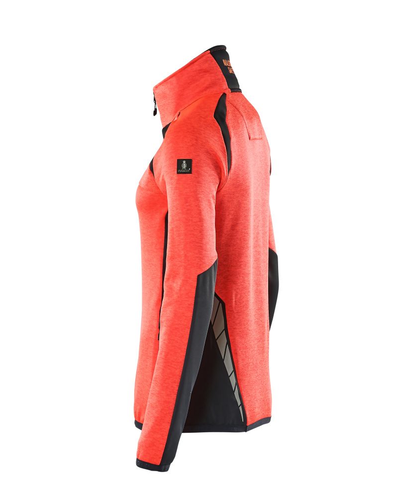 Mascot Damen Accelerate Safe Fleecepullover – rot/schwarzblau