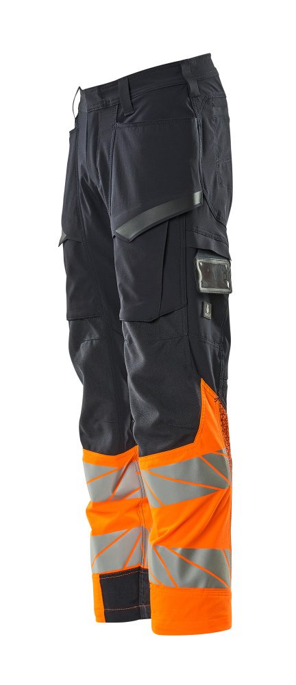Mascot Kl.1 Accelerate Safe Warn Stretchbundhose – schwarzblau/orange