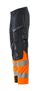 Mascot Kl.1 Accelerate Safe Warn Stretchbundhose – schwarzblau/orange