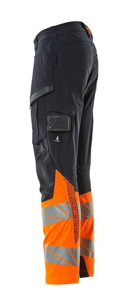 Mascot Kl.1 Accelerate Safe Warn Stretchbundhose – schwarzblau/orange