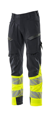 Mascot Kl.1 Accelerate Safe Warn Stretchbundhose – schwarzblau/gelb