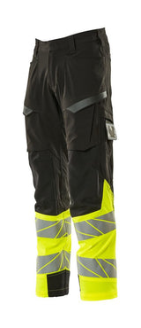 Mascot Kl.1 Accelerate Safe Warn Stretchbundhose – schwarz/gelb