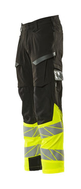 Mascot Kl.1 Accelerate Safe Warn Stretchbundhose – schwarz/gelb