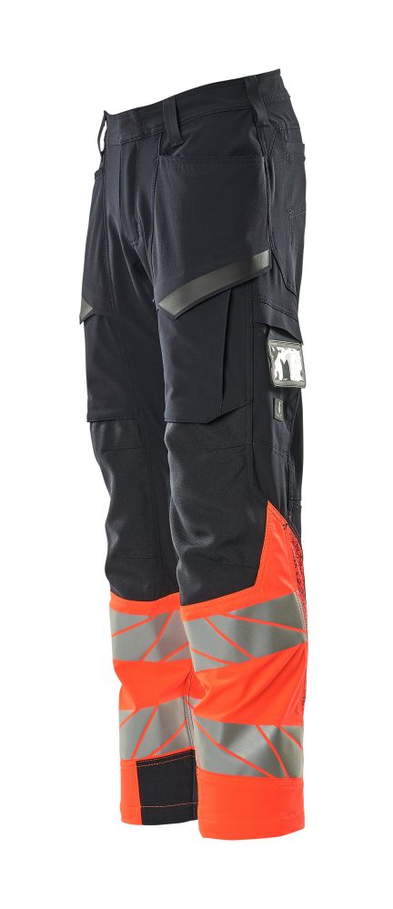 Mascot Kl.1 Accelerate Safe Warn Stretchbundhose – schwarzblau/rot